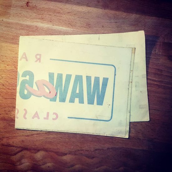 To chyba będzie ostatnia nieprzyklejona. Radio WAWa 69.8 & 91 FM classic rock #starawawa